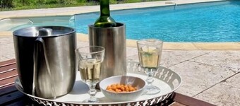 Child and pet friendly Stone Farmhouse with private heated pool on 2 acres