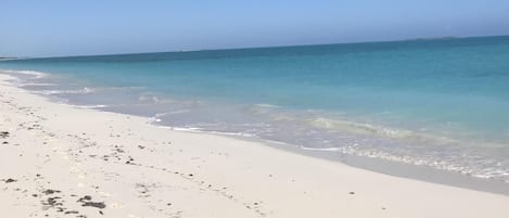 On the beach, beach towels