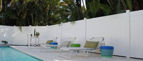 A heated pool