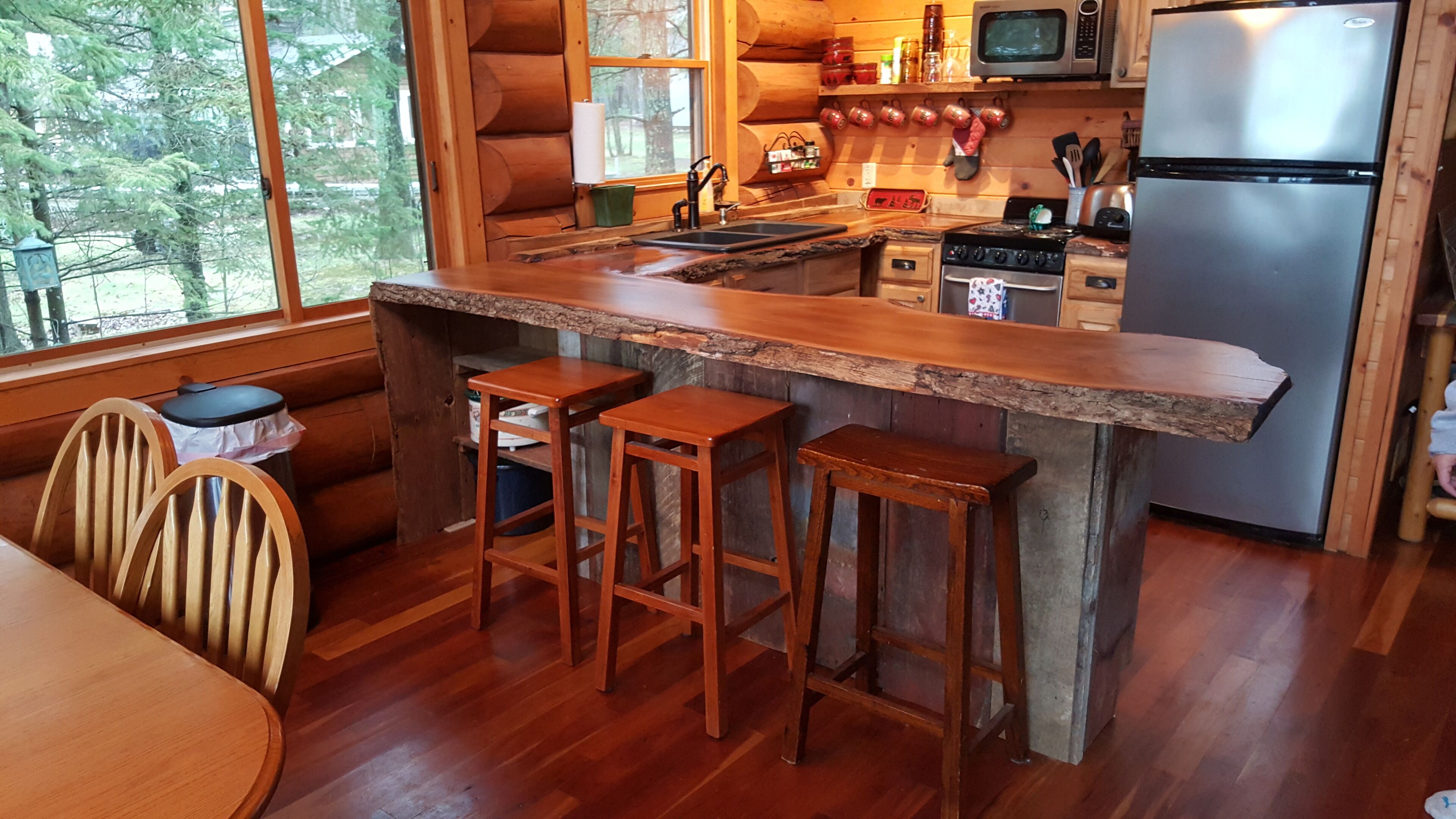 Log Cabin living on beautiful Lake Minnewawa-call for LAST MINUTE AVAILABILITY 