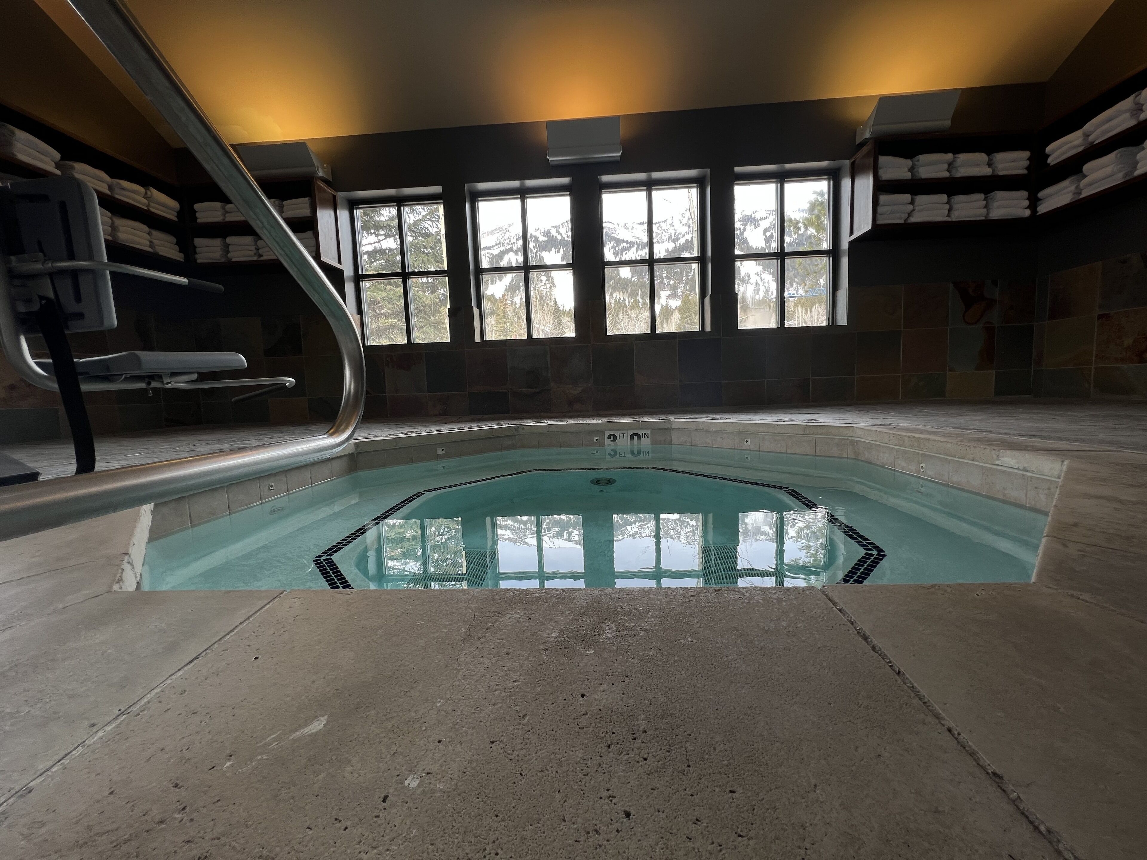 Indoor pool, outdoor pool