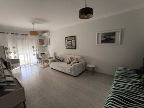 Smart TV, DVD player, books, video library