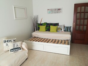 1 bedroom, iron/ironing board, travel crib, free WiFi