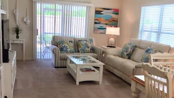 TV, DVD player, books