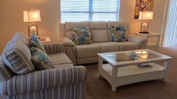 TV, DVD player, books