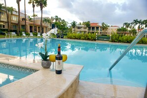 Outdoor pool - 3BR Oceanfront Community with 3 pools/ tennis - Villa de Palma, w/ generator (Dorado)