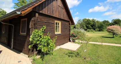 Die Scheune: Spreewaldblockhaus in Lehde mit Kamin, Sauna und eigenem Hafen