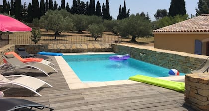 Provencal house with lots of charm and private pool on a 1,5 acres lot