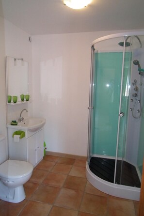 Regadera y secadora de cabello 