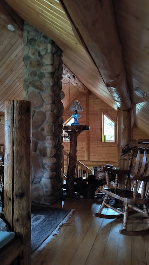 Interior - Dearborn River Log Cabin with 3/4 mi River Frontage & 72 Acres to Roam (Cascade)