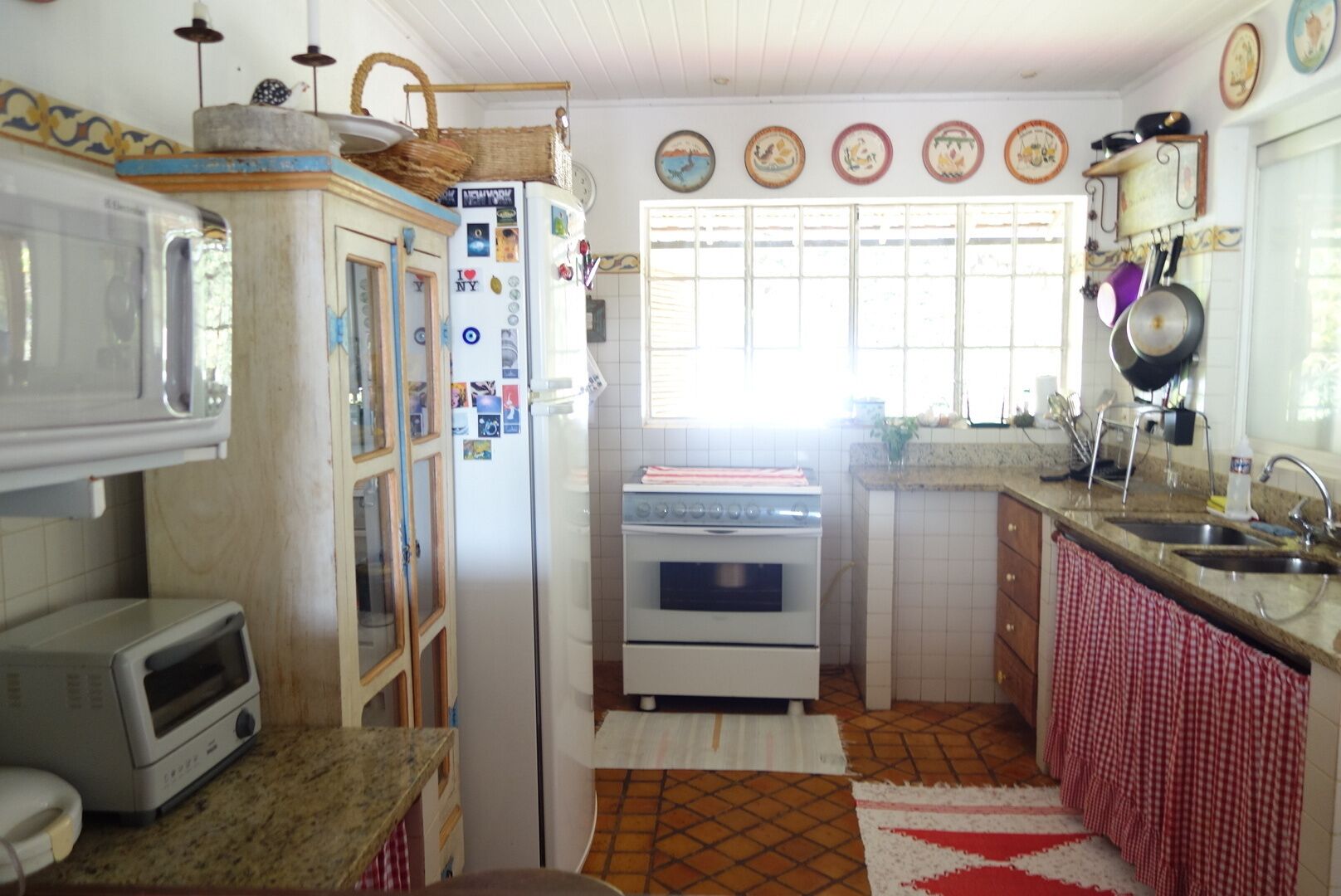 Site with natural water pool and waterfalls