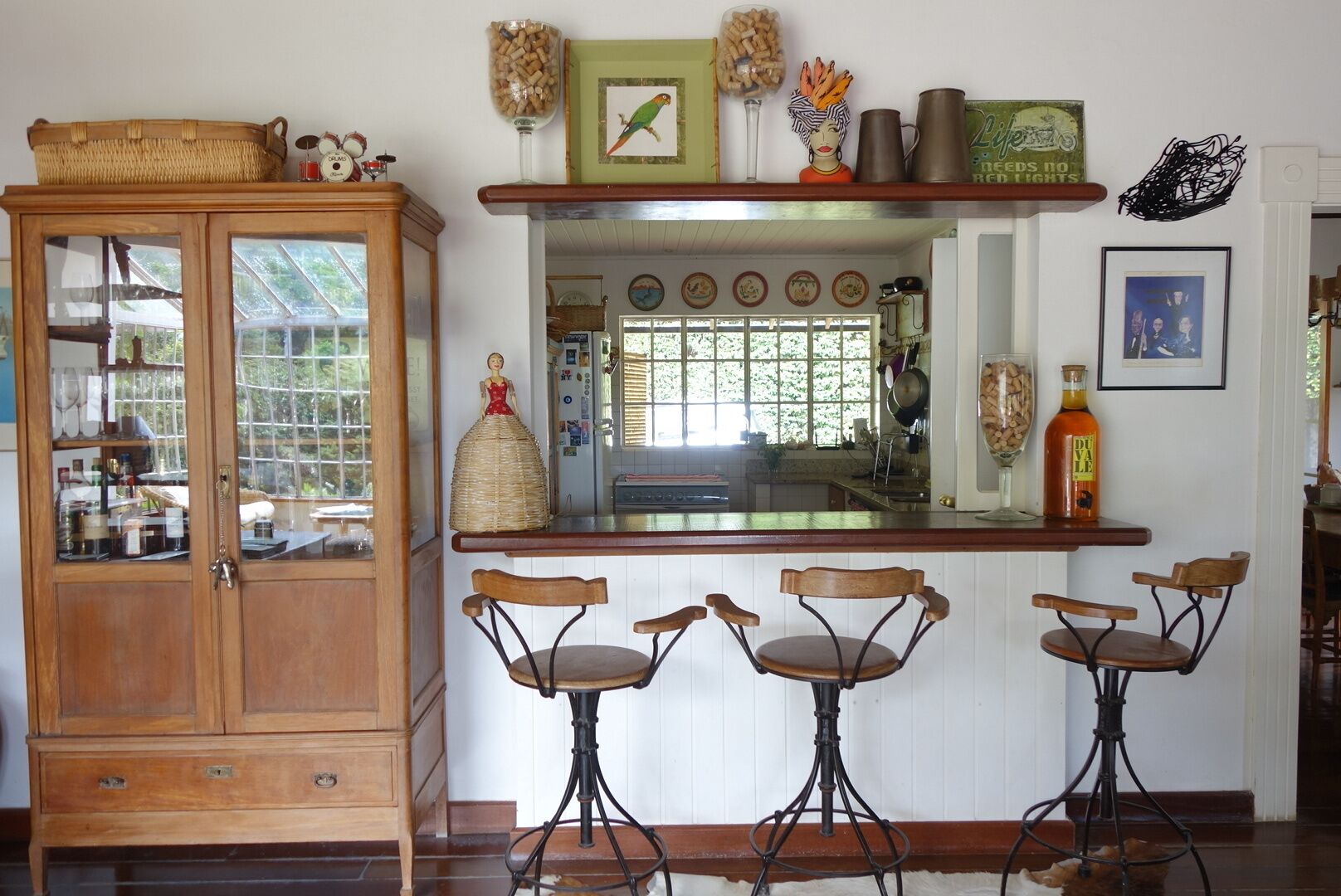 Site with natural water pool and waterfalls