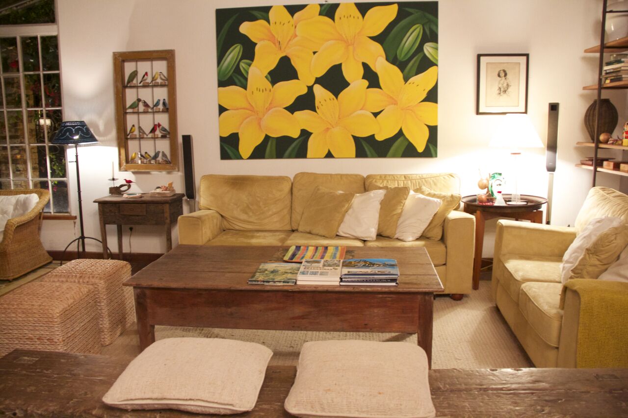 Site with natural water pool and waterfalls