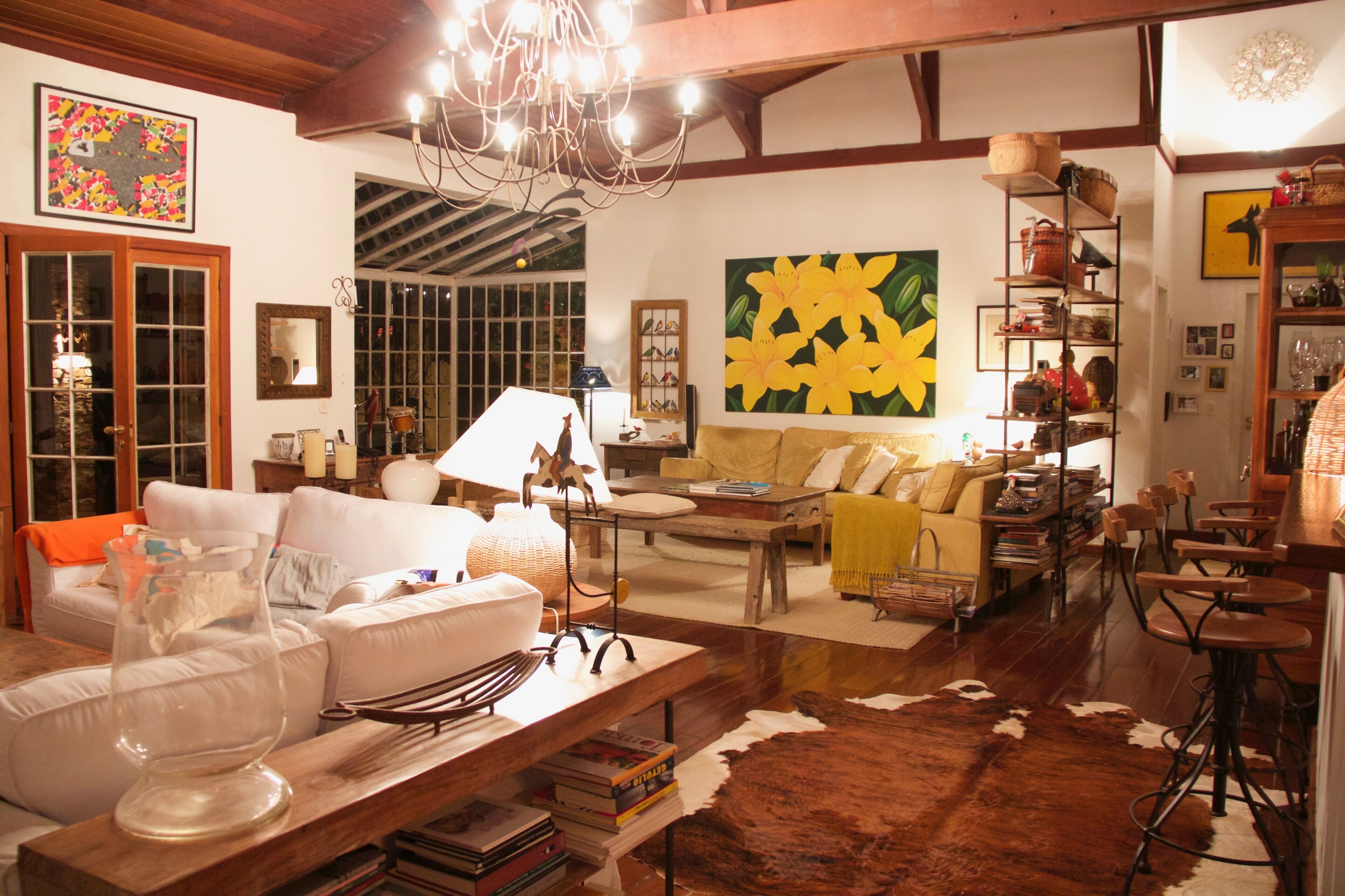 Site with natural water pool and waterfalls