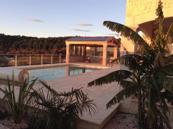 Una piscina climatizada