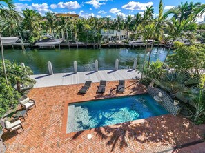 A heated pool