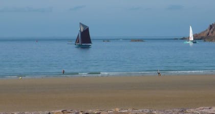 HOUSE NEAR FISHING PORT AND BEACH