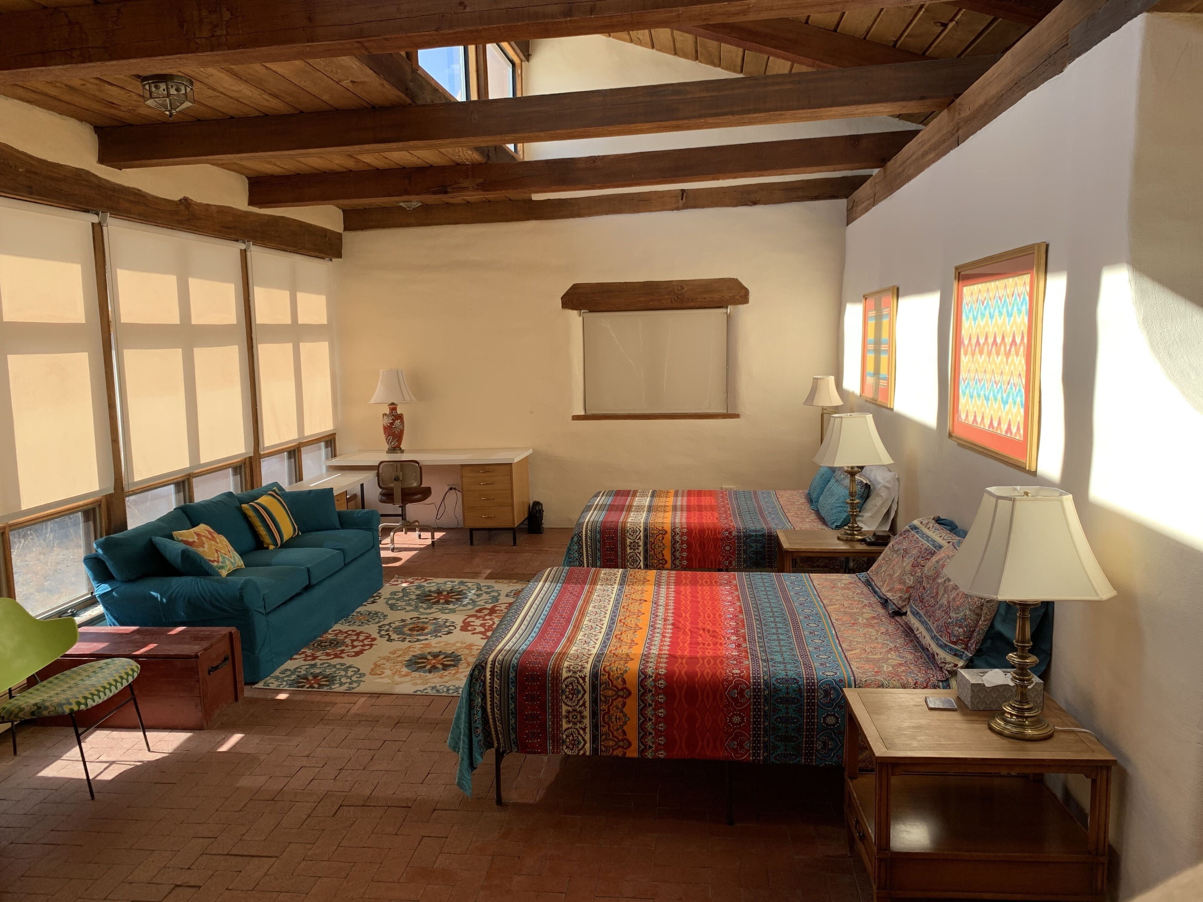 Escape the SW Desert heat in our Large air conditioned adobe home at 6000'