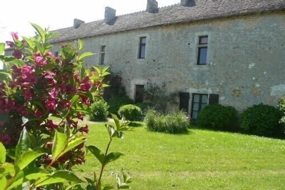 Peaceful manor house XVth century in the countryside.