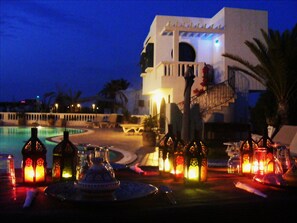 Outdoor dining - Guesthouse , villas (midoun)