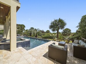 Pool - 18 Brigantine ~ Luxury 6Br Oceanfront Home with Private Pool in Palmetto Dunes! (Hilton Head Island)