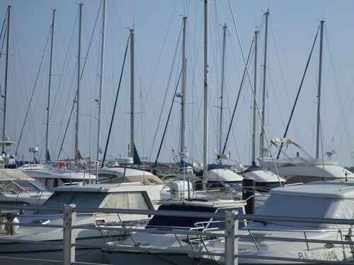 Comfortable apartment in a quiet, secure residence with trees