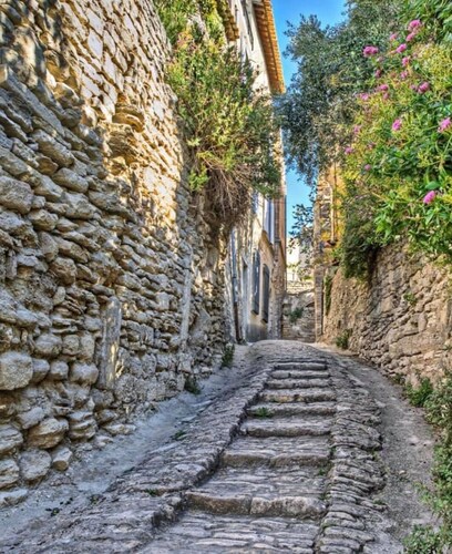 Charming house in hamlet 18 th in the heart of the Luberon with swimming pool and air conditioning