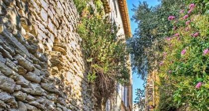 Charming house in hamlet 18 th in the heart of the Luberon with swimming pool and air conditioning