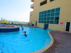 Indoor pool, outdoor pool