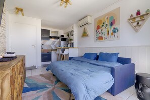 1 chambre, fer et planche à repasser, Wi-Fi gratuit