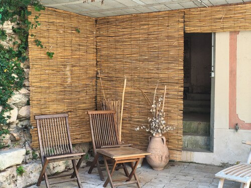 Quiet village farmhouse with a terrace and garden. Near a river.