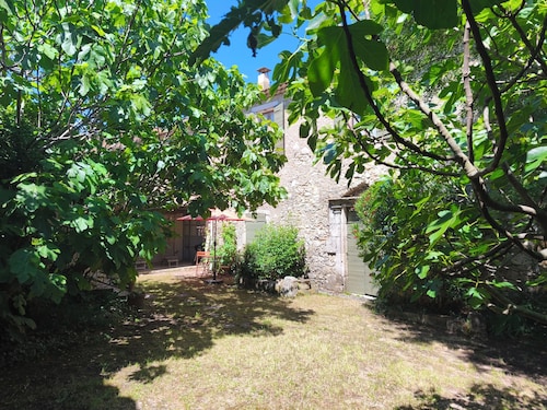 Quiet village farmhouse with a terrace and garden,