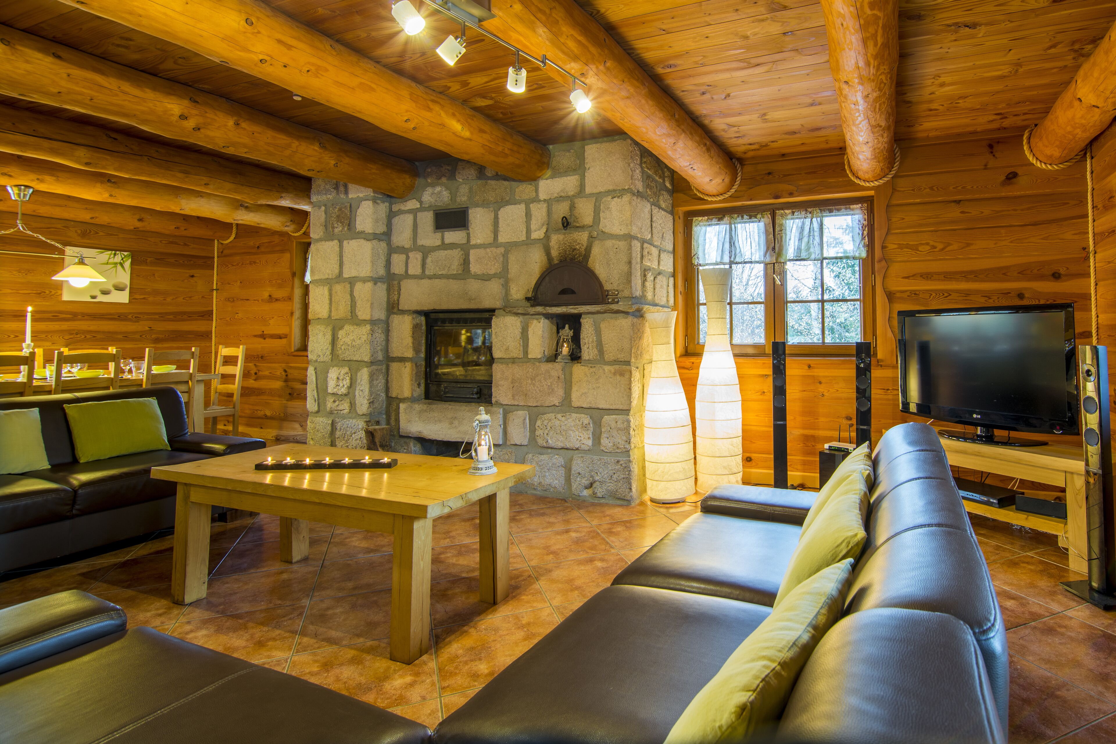 TV, fireplace, DVD player, ping pong