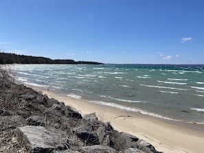 Am Strand, Liegestühle, Strandtücher