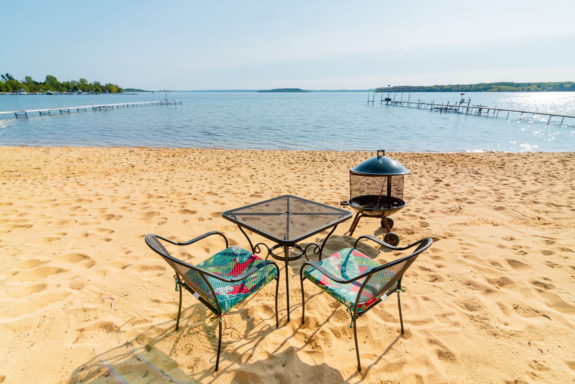Shore-side Table, Chairs and Fire Pit