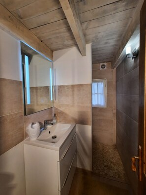 淋浴设施、吹风机、毛巾、肥皂