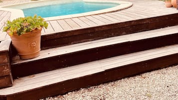 Piscine extérieure, piscine chauffée