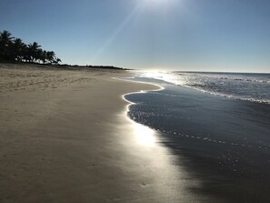 En la playa 