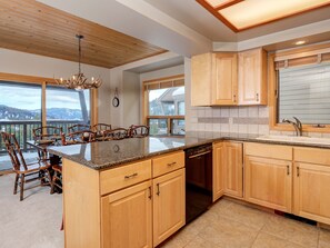 Fridge, microwave, oven, stovetop - Big Sky Vacation Rentals: Beaverhead 123 BH 301 (Big Sky)