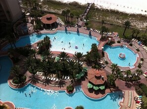 Indoor pool, outdoor pool