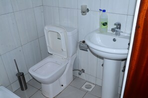 Shower, hair dryer, towels, toilet paper - Muyenga Vacation Home – Luxury Apartment (Kampala)