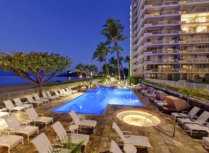 A heated pool