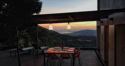 Talo on henkeäsalpaavat näkymät