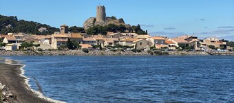 Stylish French renovated house with heated pool in historic Bize by river 