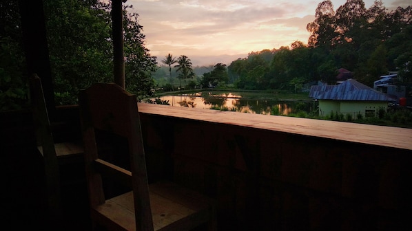 Uitzicht vanuit de kamer