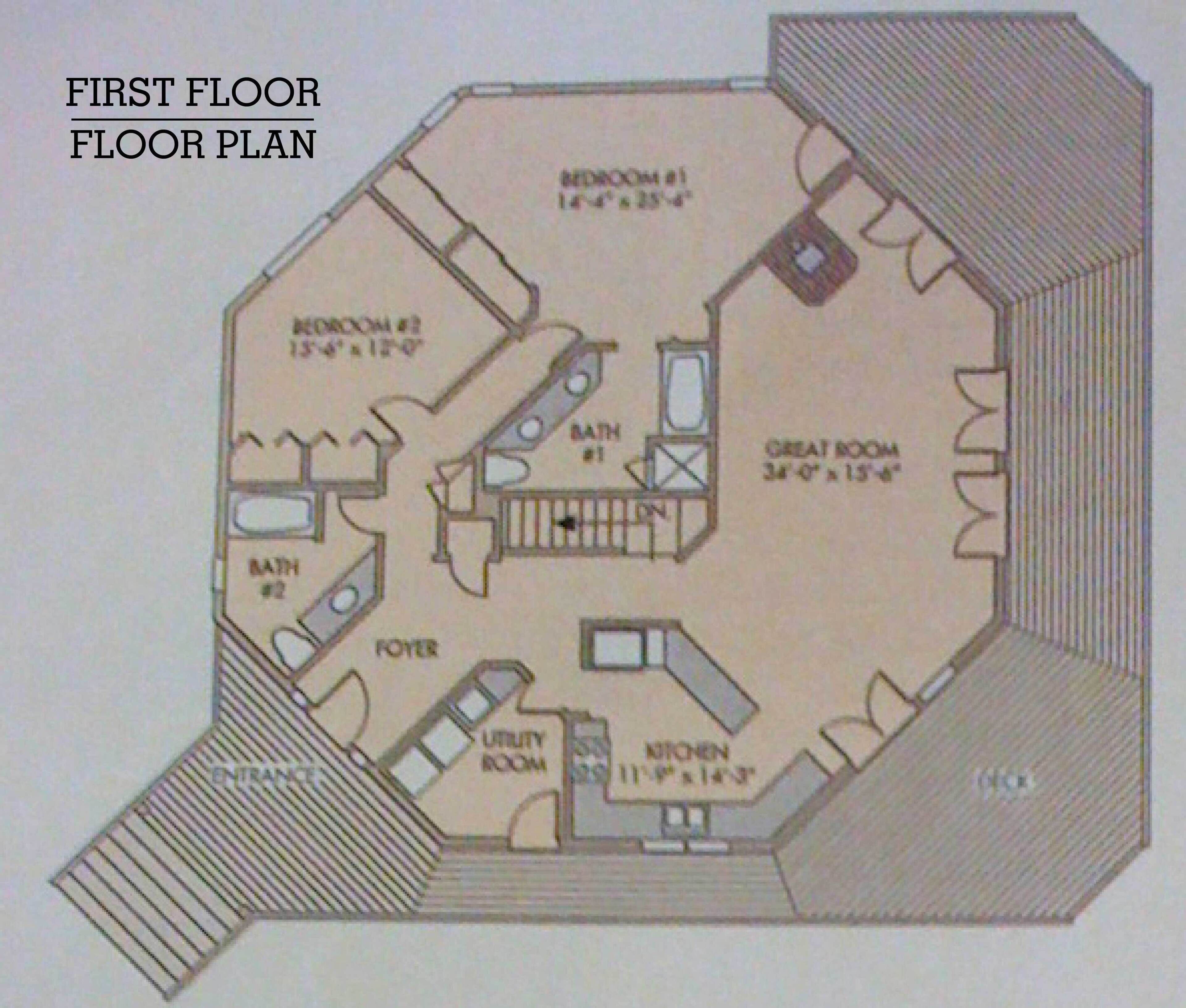 This is only the first floor the second floor has game room, 2 bedrooms, 1 bath.