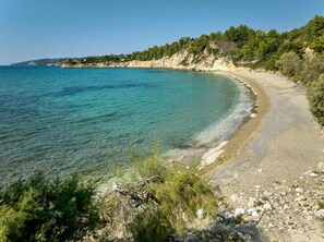 Nära stranden och strandhanddukar