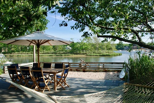 Hamptons Waterfront Beach Home With Dock