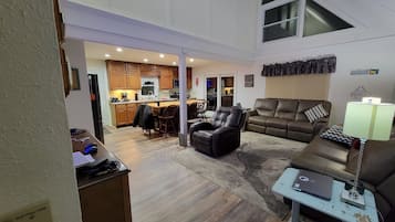 Smart TV, DVD player, books