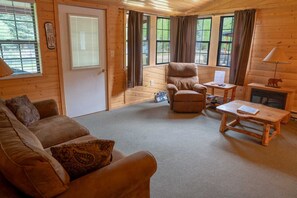 DVD player, video library